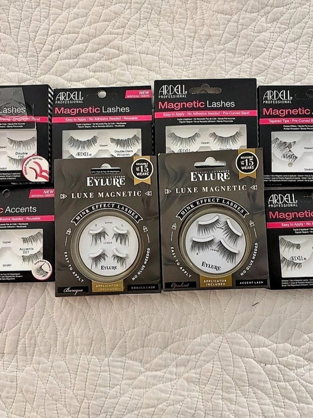 8 boxes Ardell Magnetic Lashes Black NWT Bundle